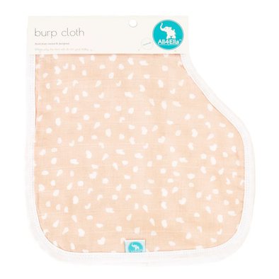 Burp Cloth - Beige Dots