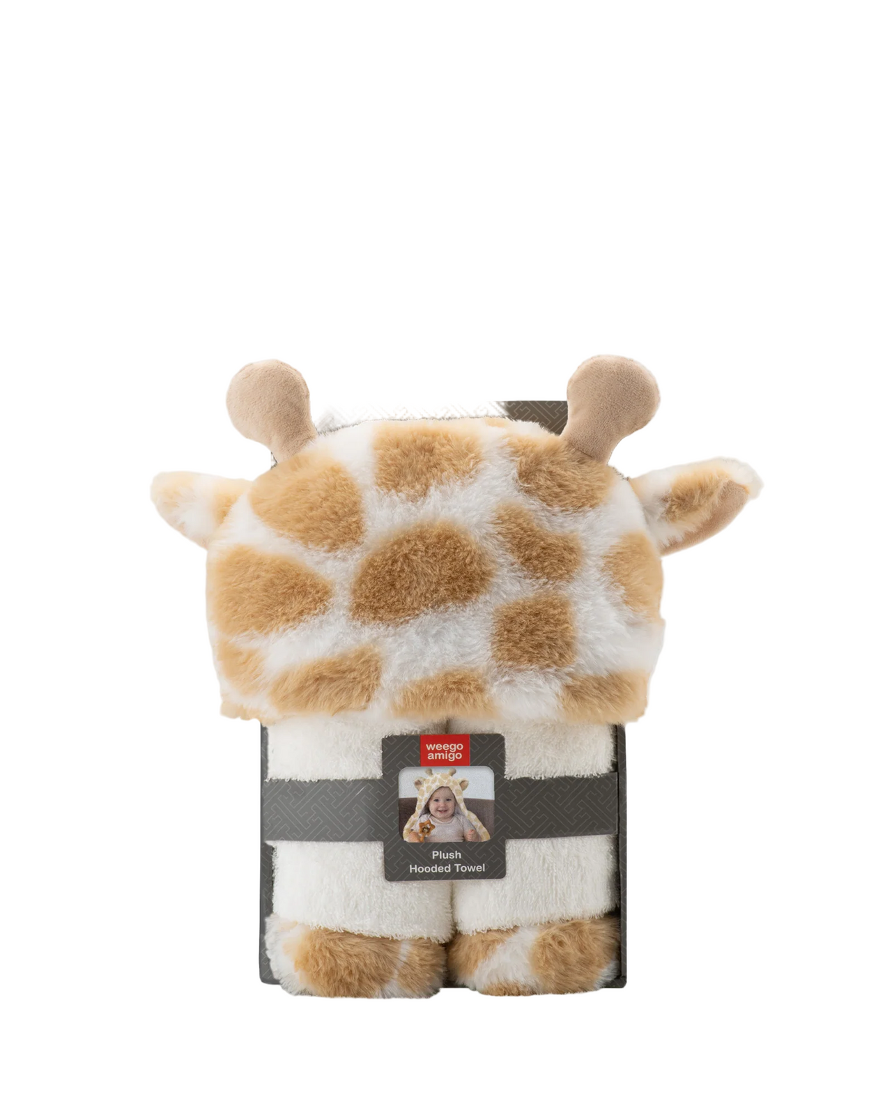 Plush Hooded Towel - Stevie Necks Giraffe