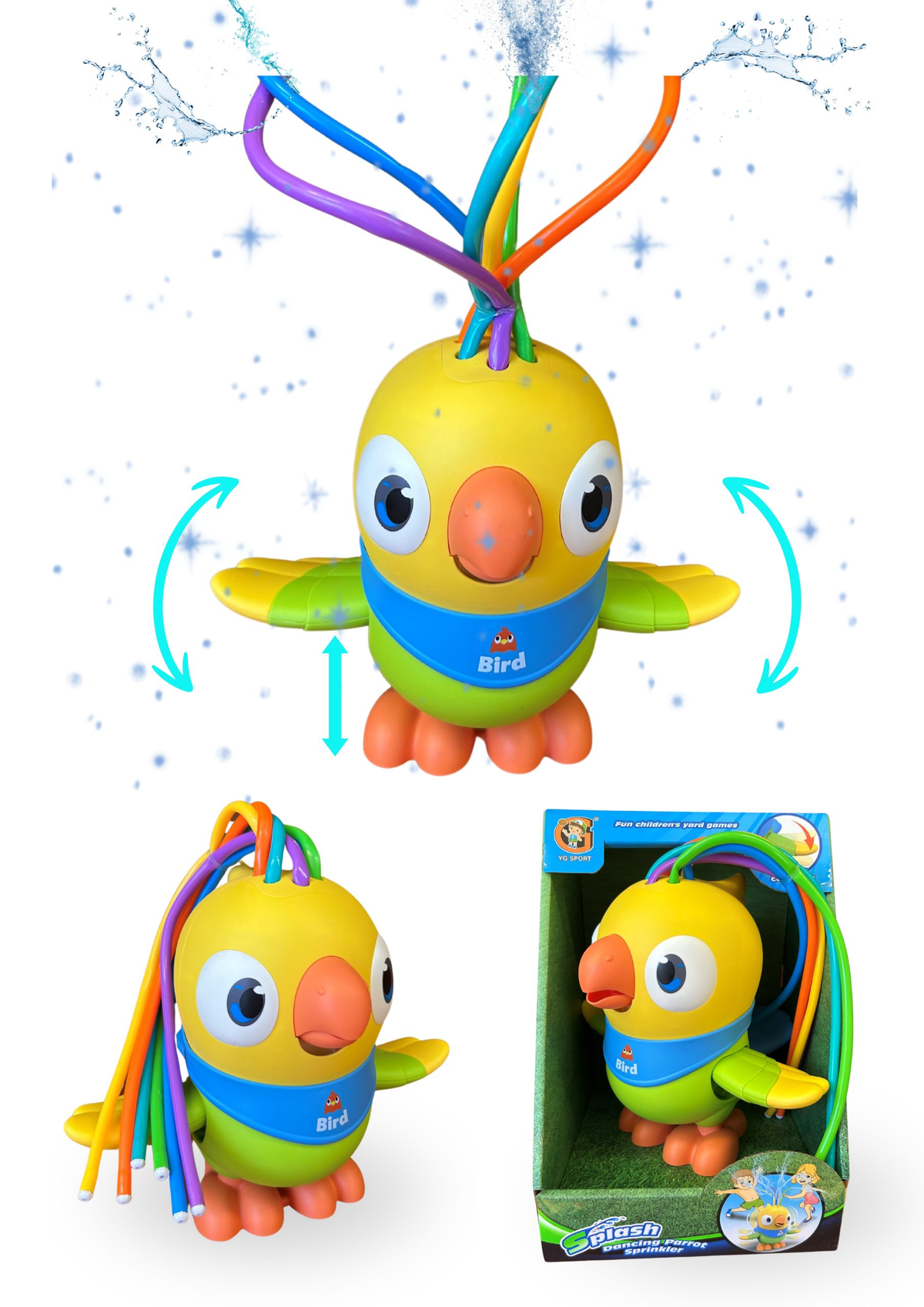 Dancing Parrot Water Sprinkler