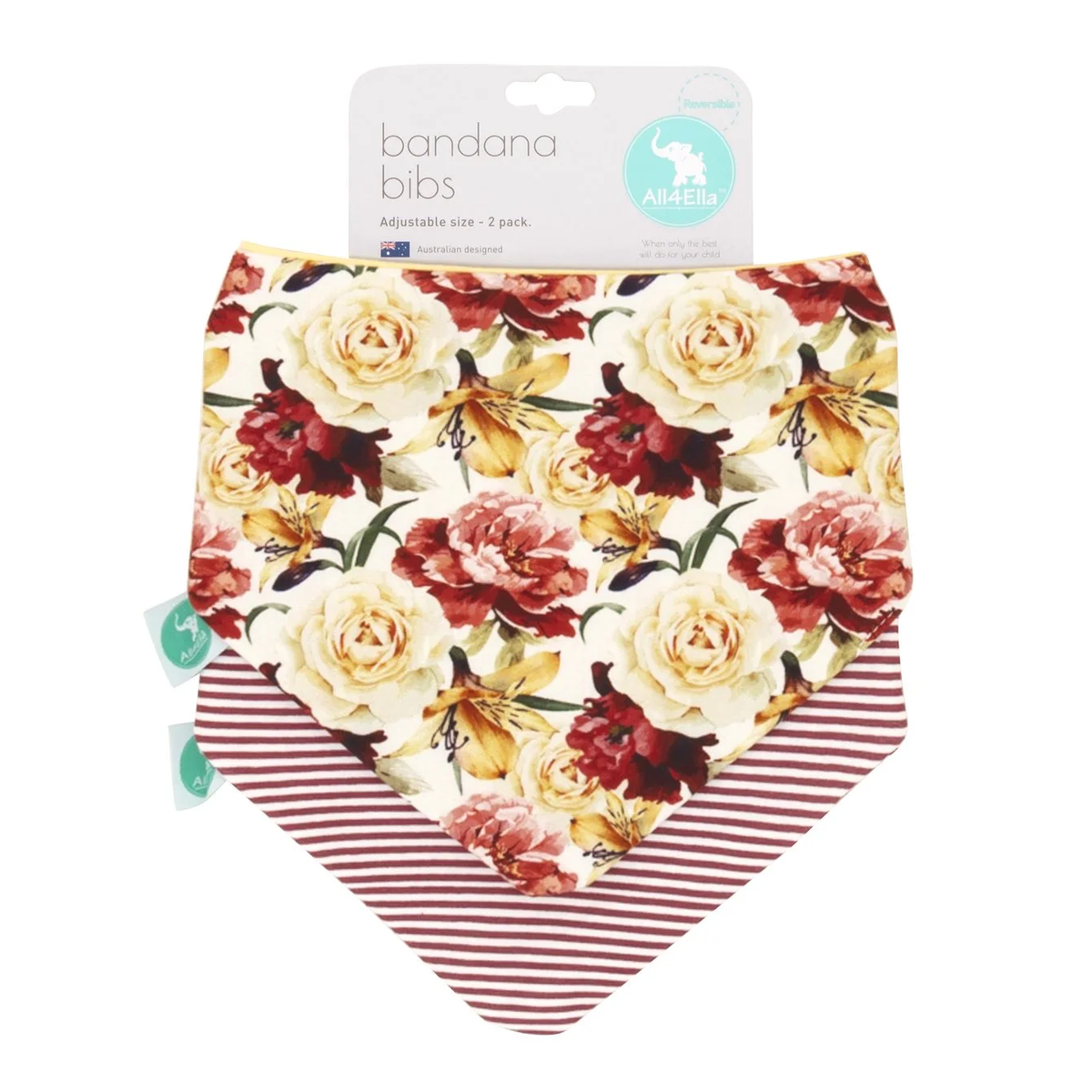 Bandana Bibs 2pk - Lily Rose