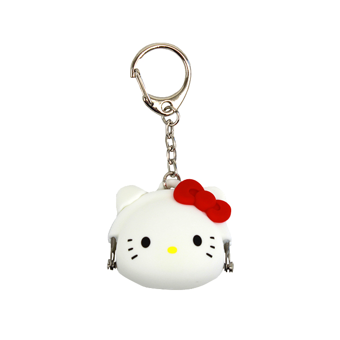 Mini Pochi Hello Kitty Pouch Keyring White