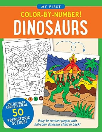 Dinosaurs Dot-to-Dot Colouring Book