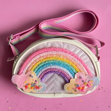 Shoulder Bag - White Rainbow