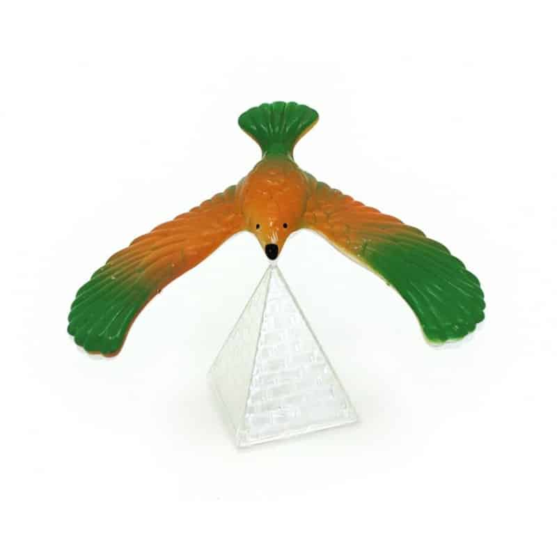 Balancing Bird with Pyramid Stand