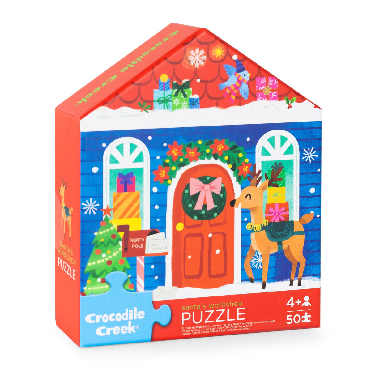 Flat House Puzzle 50 pc - Santa's Work Shop