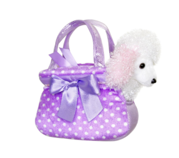 Fancy Pal - Poodle/Purple Spotty Bag