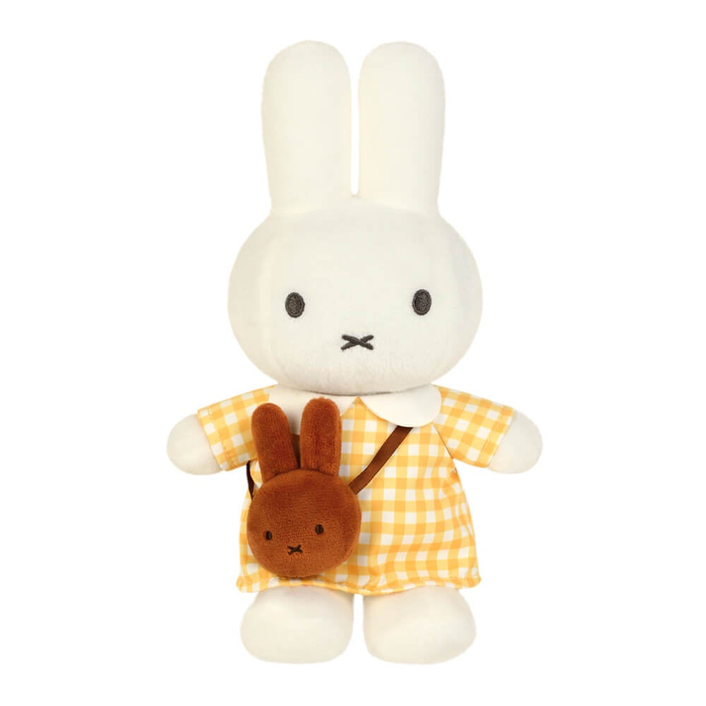 Miffy Yellow Checkered Dress with Melanie Bag Plush