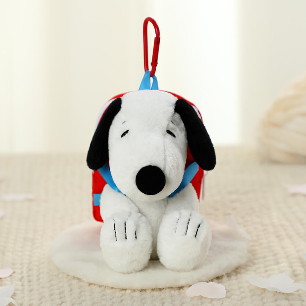 Snoopy Backpack Plush Keyring with Tote Bag