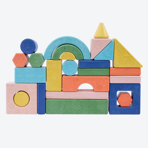 Rattle & Stack Blocks - Deluxe Pack of 24