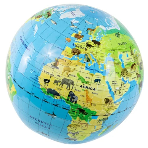 Inflatable World Globe Animal Toys and Tales