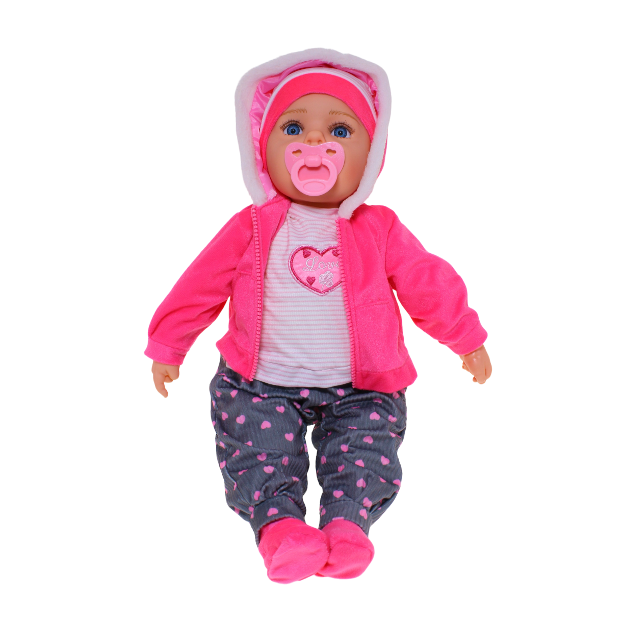 Baby Doll Zoe Pink With Dummy