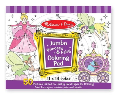 Jumbo Colouring Pad - Princess and Fairy