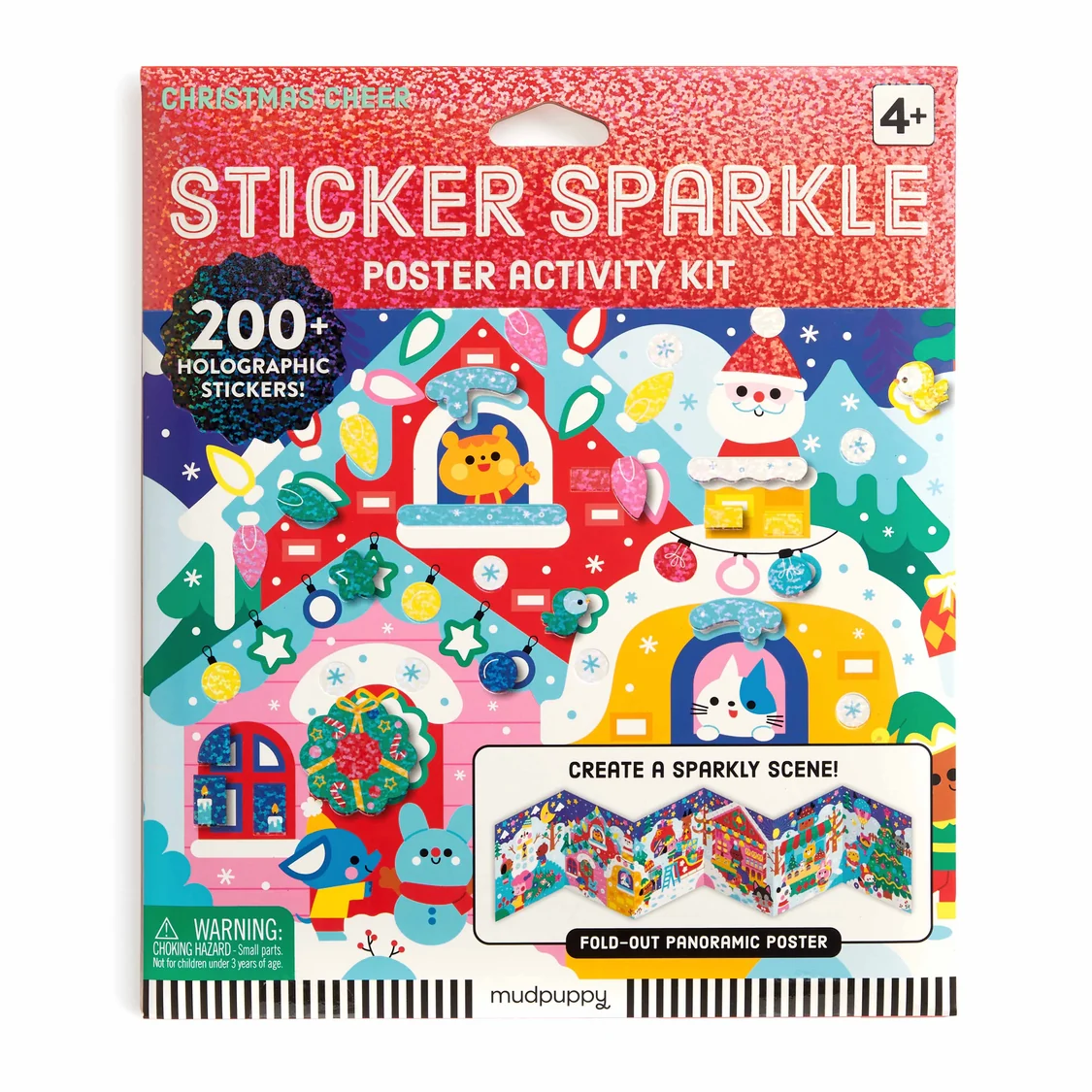 Christmas Cheer Sticker Sparkle Poster Activity Kit