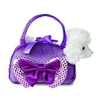 Fancy Pal - Poodle/Purple Bow Bag