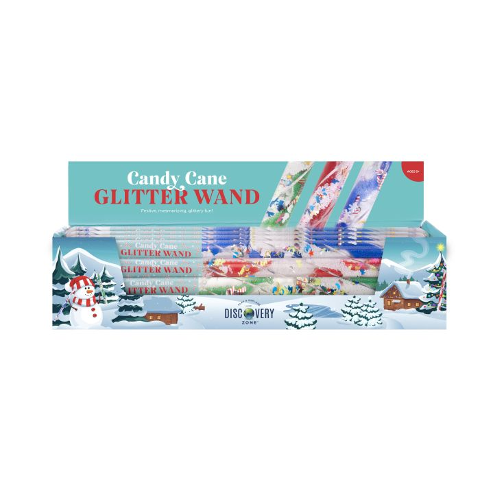 Candy Cane Glitter Wand