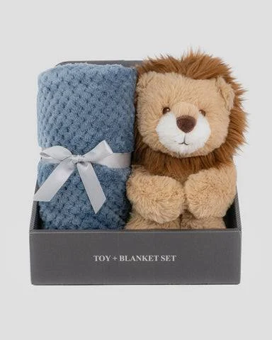 Plush Toy & Blanket Set - Savanna Lion