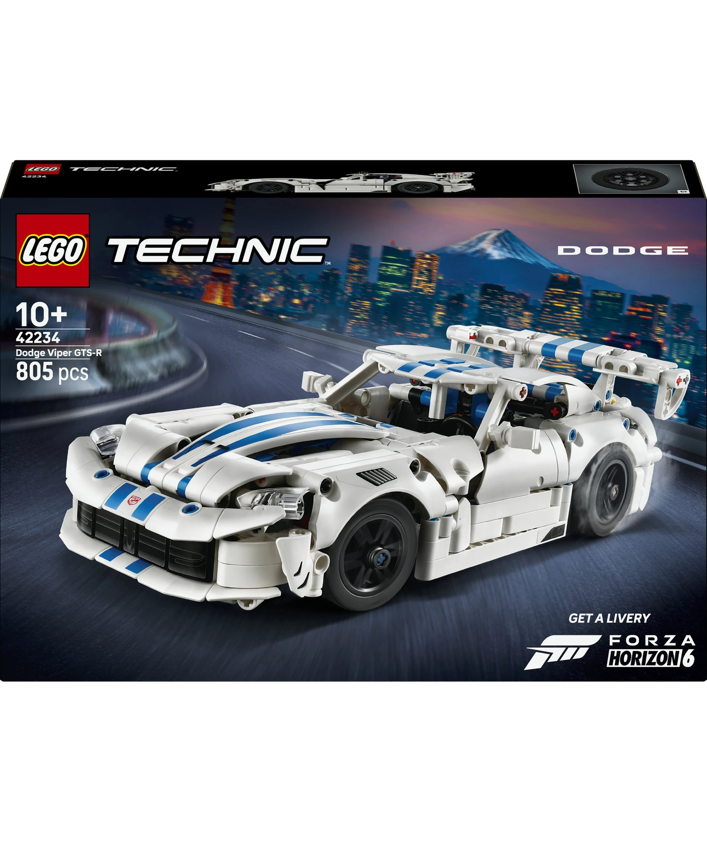 Dodge Viper GTS-R Sports Car Lego 42234