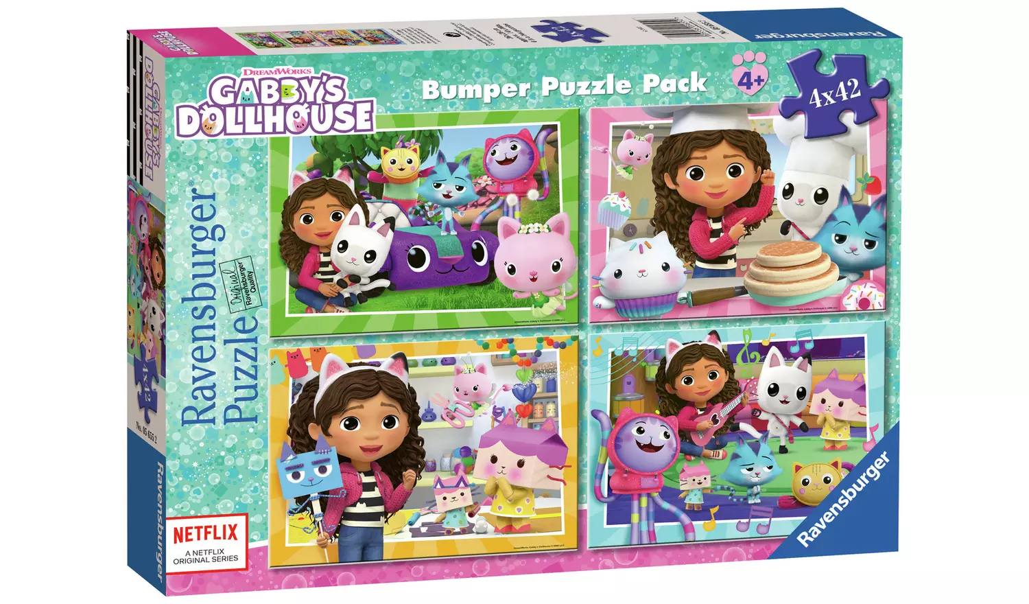4 x 42 pc Puzzle - Gabby's Dollhouse Bumper Puzzle Pack – Toys and Tales
