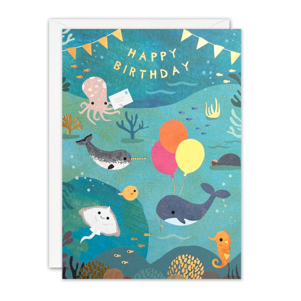 Happy Birthday Under the Sea Balloons