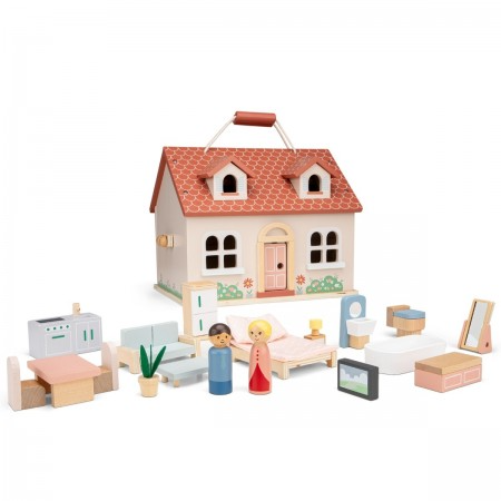 Mini Folding Doll House With Furniture - Main Image