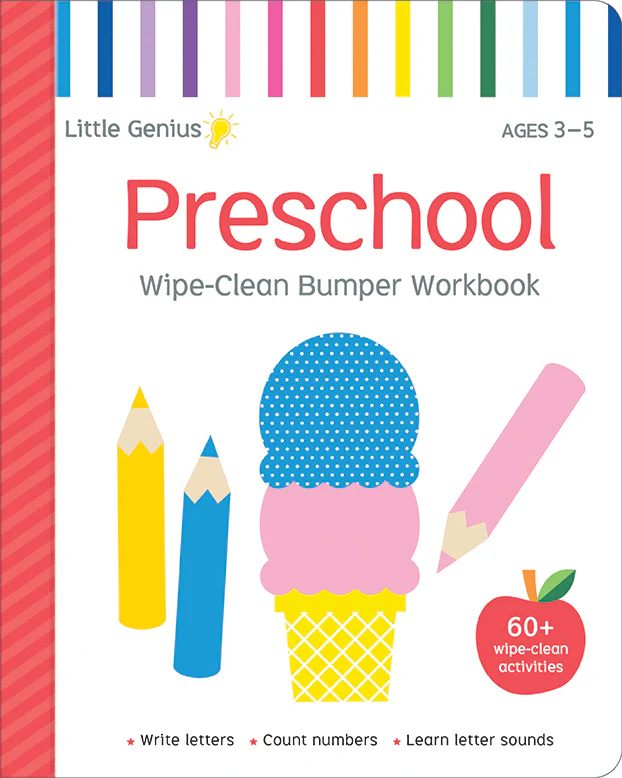 Little Genius Vol.2 Bumper Wipe-Clean Book Preschool