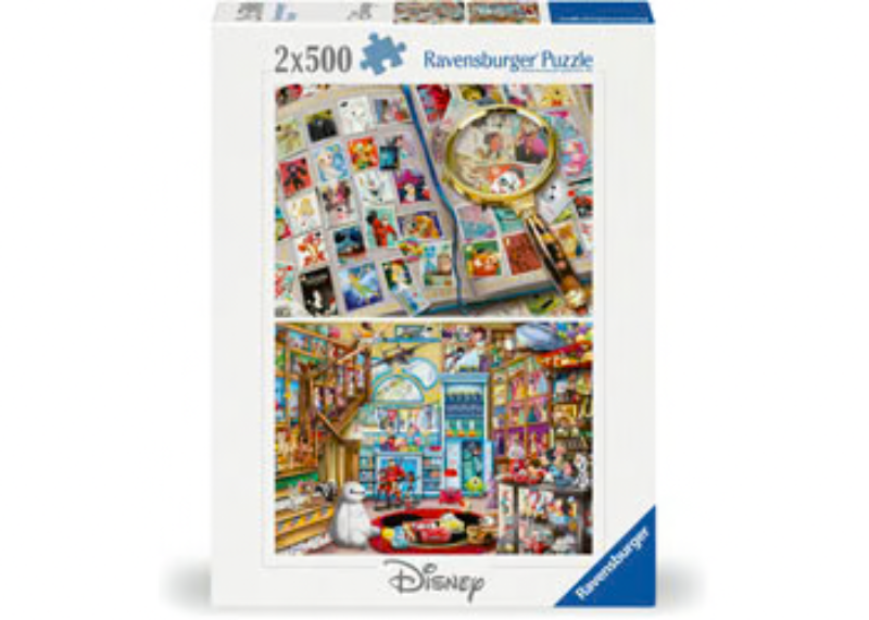 2 x 500 Pc Puzzle - Disney Stamps & Toys