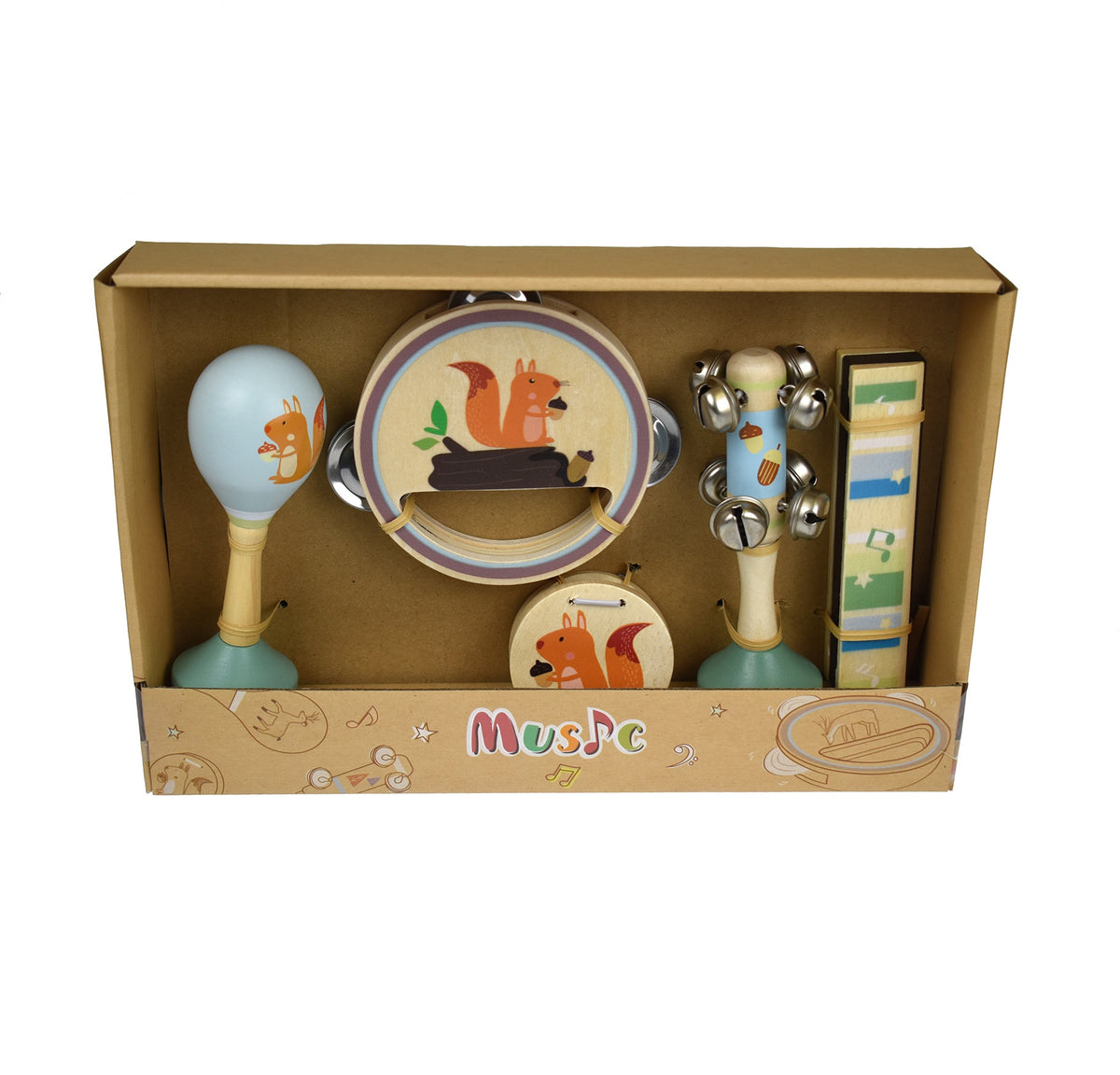 Calm & Breezy - Woodland 5pc Musical Set