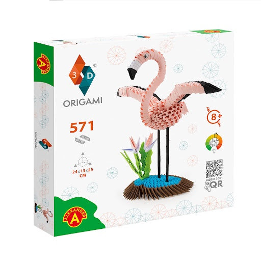 3D Origami - Flamingo