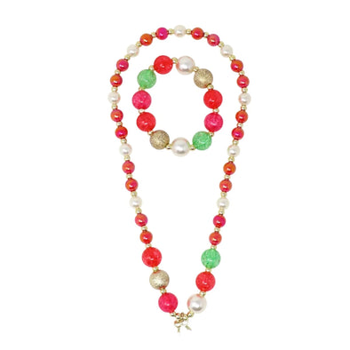 Brilliant & Bright Bow Pendant Necklace & Bracelet Set