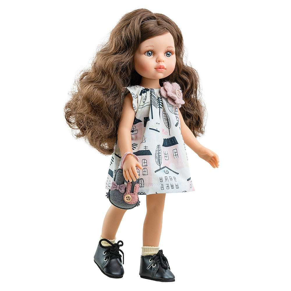 Doll 32cm - Carol Pink Flower