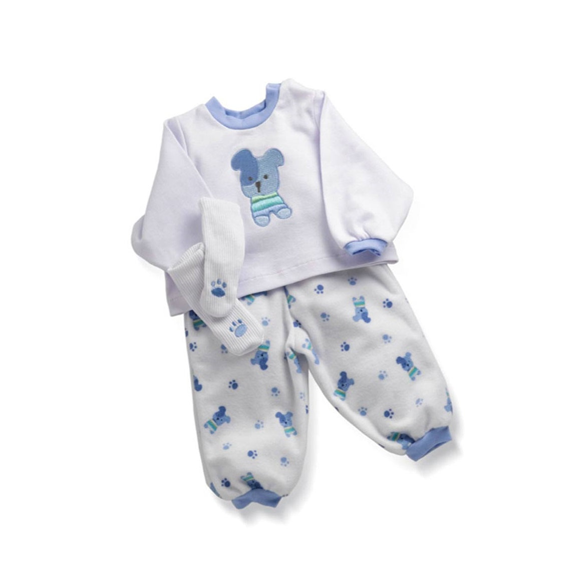 18" Dolls clothes - Furry Friends pyjamas