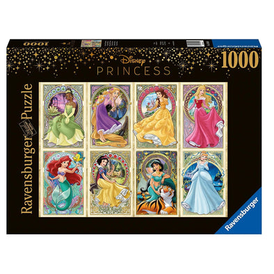 1000 pc Puzzle - Disney Art Nouveau Princesses