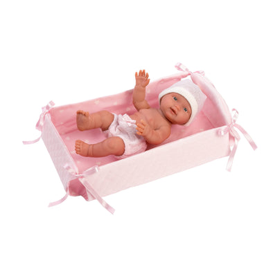 Baby Doll 26cm - Bebita Cuna Rosa