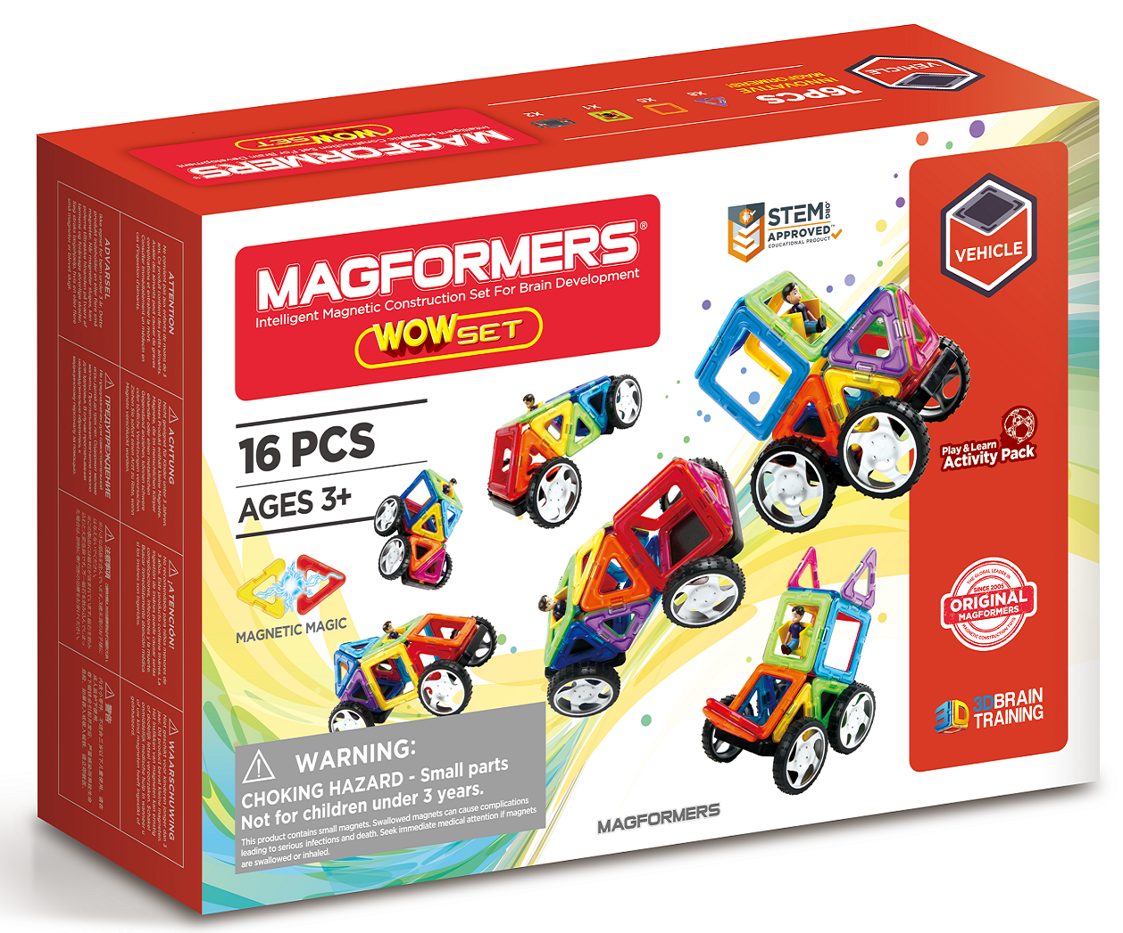 MAGFORMERS クリエイティブセット、wowセット Magformers Space WOW Alien Set - 22pc : Target