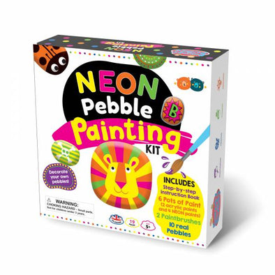 Neon Pebble Painting