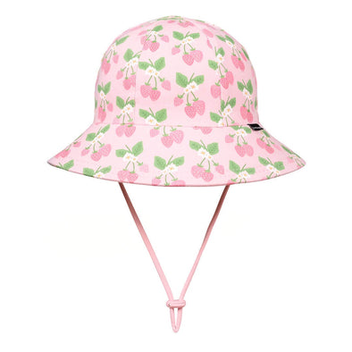 Ponytail Bucket Sun Hat - Strawberry