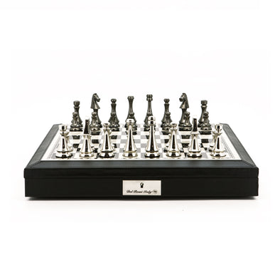 Dark Titanium and Silveron Chess Set