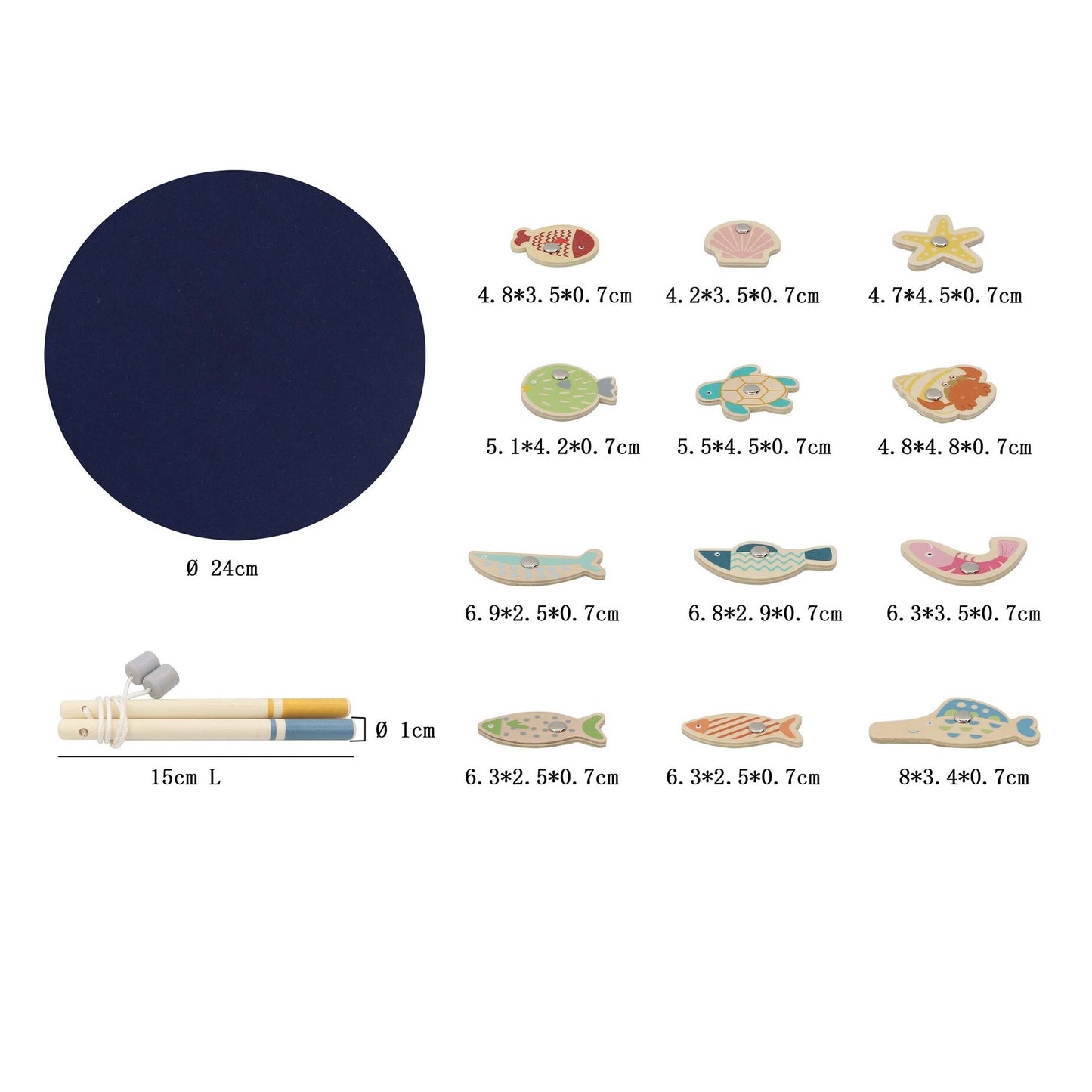 Wooden Fishing Game