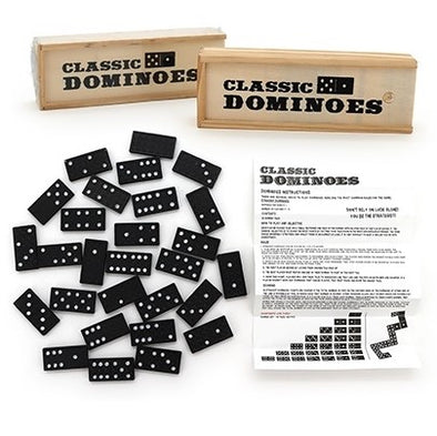 Classic Dominoes in Wooden Box