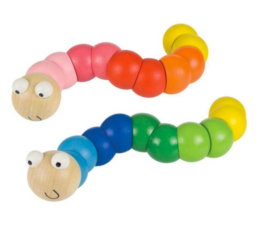 Wooden Wiggly Worms