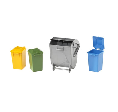 Garbage can set (3 small, 1 large)