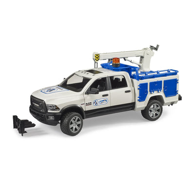 Service Truck with Rotating Beacon Light
