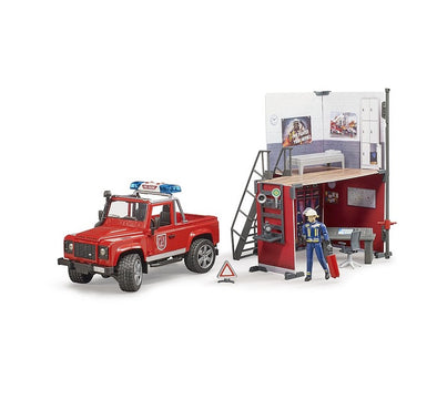 BWorld Fire Station with Land Rover & Firemen