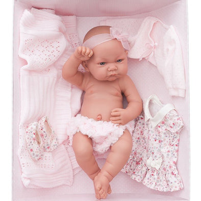 Newborn Doll - Nica with Blanket and Clothing set