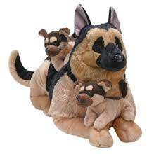 Cuddlekins - Jumbo Mum and Puppies - German Shepherd