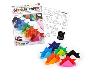 Two-Tone Art & Design Origami Paper