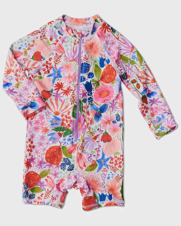 Bathers (Long Sleeve Zip) - Meandering Meadow