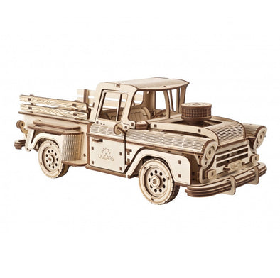 Pickup Lumberjack Truck Wooden Model Kit