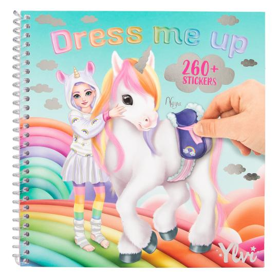Yliv Dress Mer Up Sticker Book