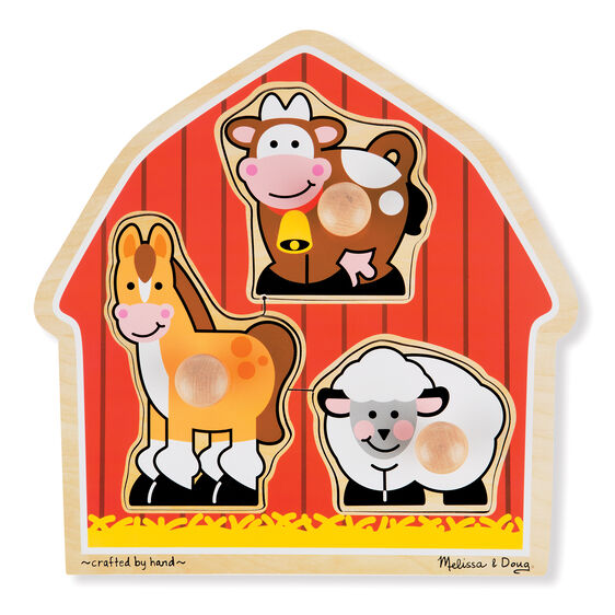 Jumbo Knob Puzzle - Barnyard Animals